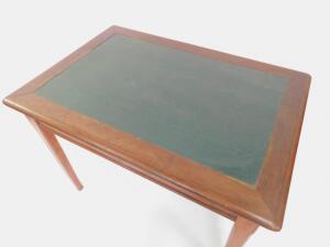 An Edwardian oak and mahogany writing table - 2