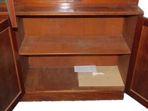A mahogany cupboard bookcase - 2