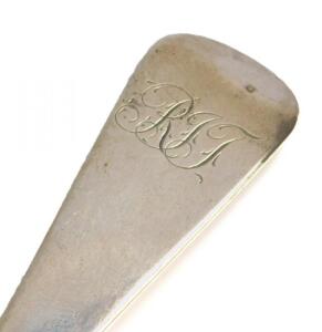 A George III silver basting spoon - 2