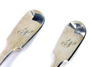 A pair of Victorian silver table forks - 2