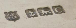 A pair of George V silver fish servers - 2