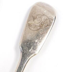A pair of George III silver tablespoons - 2