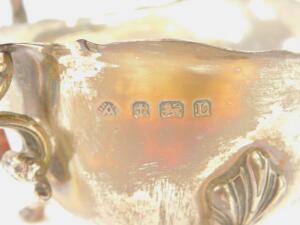 A George V silver sauce boat - 2