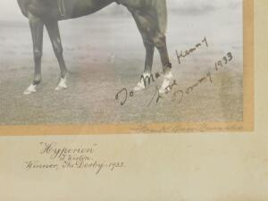 A signed photograph of Tommy Weston on Hyperion - 2