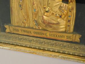 A Polish late 19thC icon of The Holy Mother and Child - 2