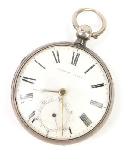 A Victorian silver gentleman's pocket watch