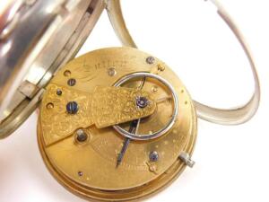 A Victorian silver gentleman's pocket watch - 3