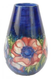 A Moorcroft pottery vase decorated in the Anemone pattern