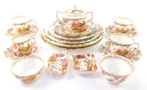 A group of Royal Crown Derby Porcelain decorated in the Olde Avesbury pattern