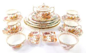 A group of Royal Crown Derby Porcelain decorated in the Olde Avesbury pattern