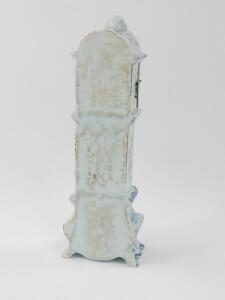 A Dutch Delft ware 19thC miniature longcase clock - 2