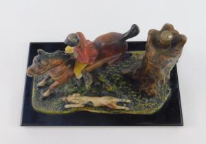 A mid 20thC cold painted metal strike lighter - 2