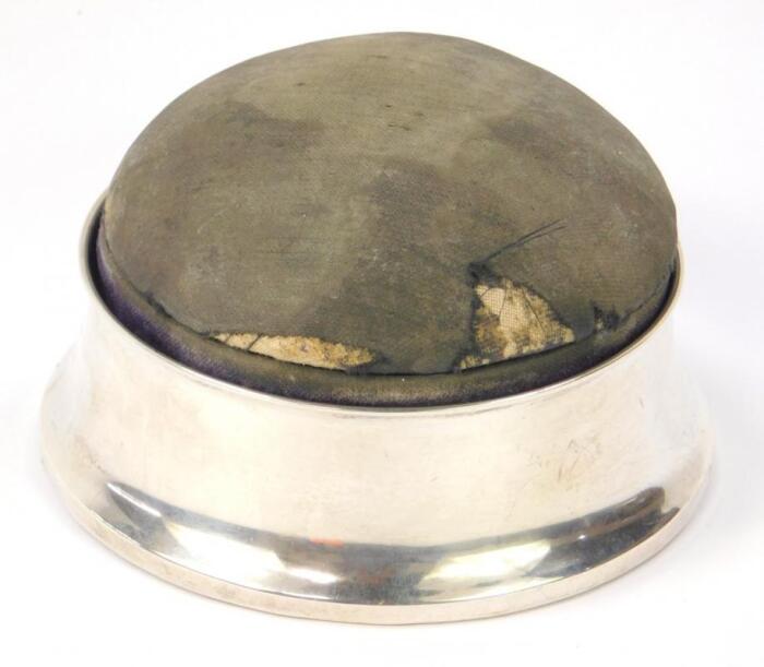 A George V silver and oak jewellery box