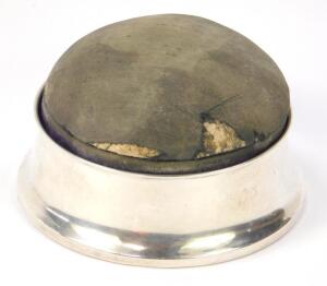 A George V silver and oak jewellery box