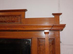 A Victorian oak and burr oak sideboard - 3
