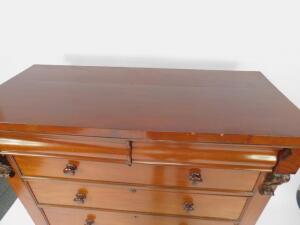 A Victorian mahogany chest of drawers - 3