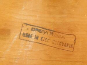 A pair of Drevounia Czechoslovakian ash laboratory stools - 2