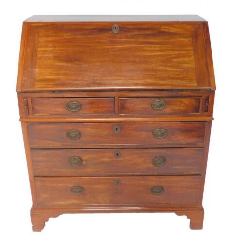 A George III mahogany bureau