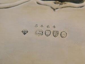 A Victorian silver salver - 2