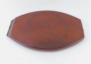 A 19thC mahogany cased campaign shaving mirror - 2