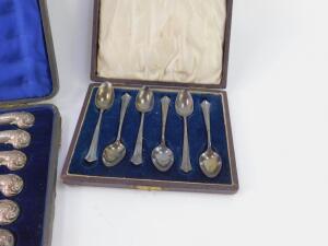 A set of George VI silver coffee spoons - 4