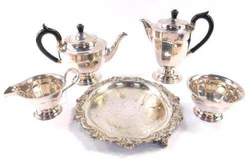A Viners silver plated four piece tea set