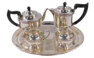 A Viners silver plated four piece tea set