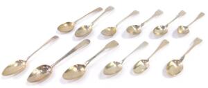 George III and later silver teaspoons