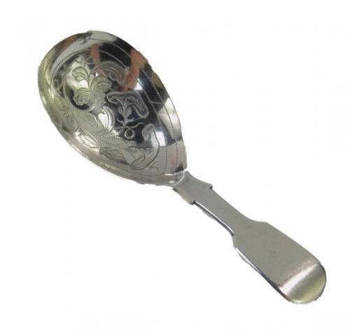 A Victorian silver caddy spoon