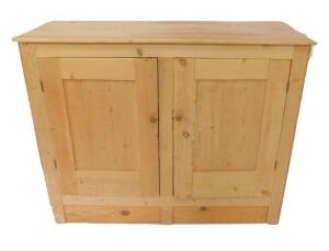 A pine kitchen cupboard