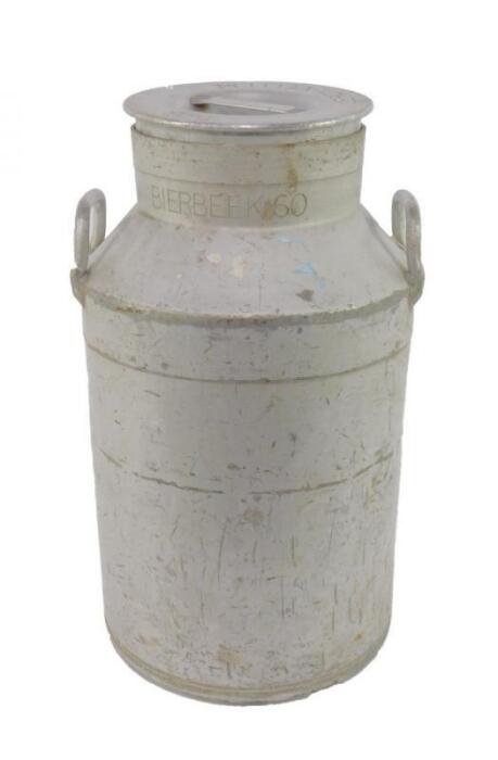 A Dutch twin handled milk churn