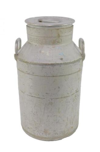 A Dutch twin handled milk churn