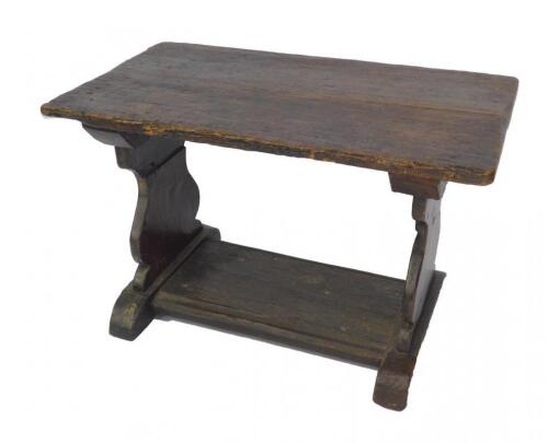 An 18thC oak low table