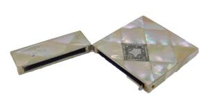 A Victorian mother of pearl calling card case - 2