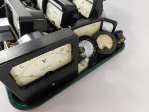 Volt meters and ammeters. (2 trays). - 3