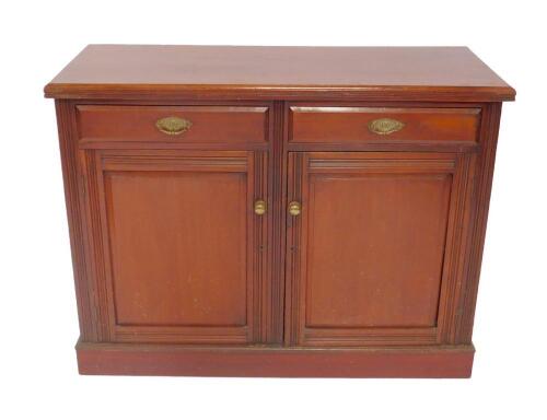 A Victorian mahogany cupboard