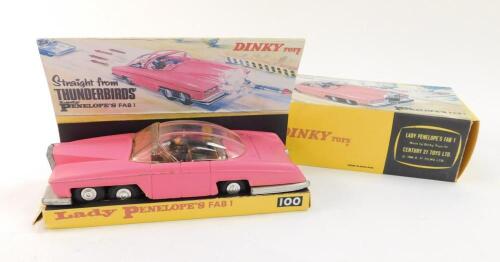 A Dinky Toys Lady Penelope's FAB1 car