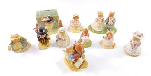 Ten Royal Doulton Bramley Hedge figures