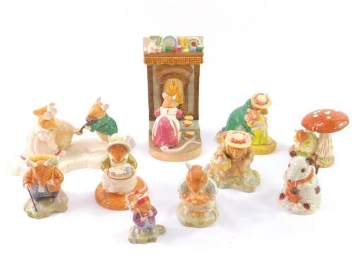 Ten Royal Doulton Bramley Hedge figures
