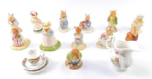Twelve Royal Doulton Bramley Hedge figures