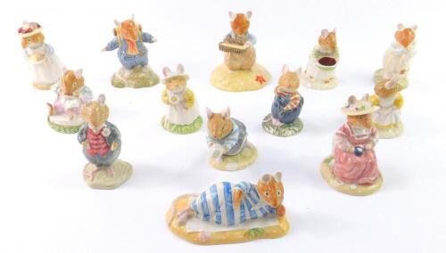 Thirteen Royal Doulton Bramley Hedge figures