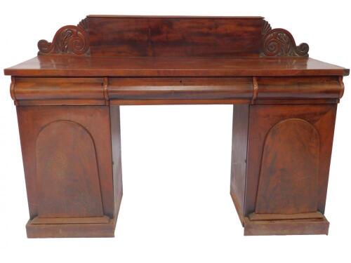 A Victorian mahogany sideboard