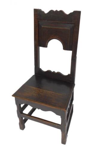 A 17thC oak chair