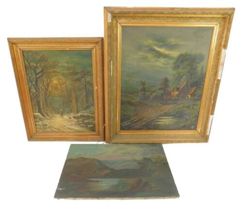 English School (Early 20thC). Landscapes