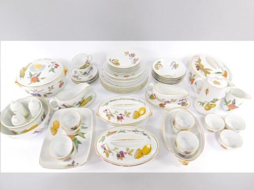 A group of Royal Worcester porcelain oven to table wares