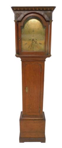 John Peatt of Crieff. A Georgian oak longcase clock