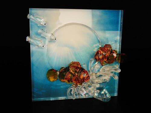 A Swarovski Crystal sculpture modelled as Harmony