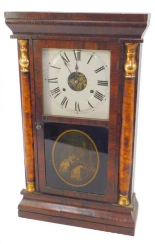 A Seth Thomas late 19thC rosewood cased shelf clock