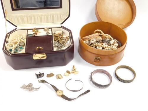 Silver and costume jewellery