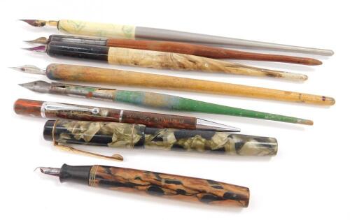 A Croxley cracked ice fountain pen
